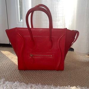 Red Celine purse